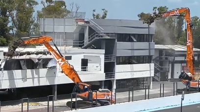 Construction work Buenos Aires circuit
