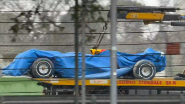 Arvid Lindblad spins into Imola gravel on Racing Bulls debut